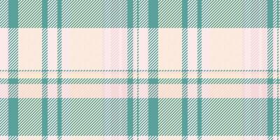 Naked texture tartan check, picture pattern textile. Creative background fabric seamless plaid in cadet blue and papaya whip colors. vector