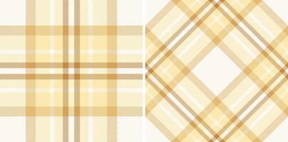 Textile background plaid of check seamless fabric with a tartan pattern texture . vector