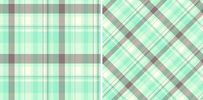 Fabric texture pattern of plaid background textile with a seamless check tartan. Set in spring colors for modern carpets stylish living rooms. vector