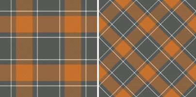 Tartan seamless textile of check texture with a plaid fabric pattern background. vector