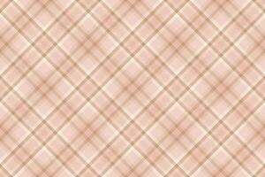 Plaid tartan of textile texture check with a seamless fabric background pattern. vector