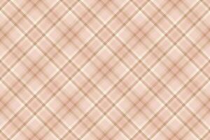 Plaid tartan of textile texture check with a seamless fabric background pattern. vector