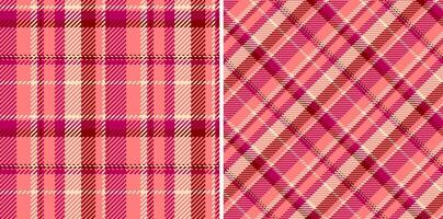 Tartan seamless plaid of check background pattern with a fabric textile texture. Set in christmas colors. Cozy living room ideas. vector