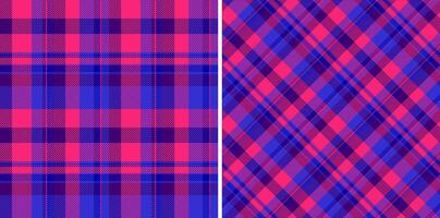 textile seamless of tartan plaid pattern with a texture fabric background check. Set in space colors for classic wardrobe essentials in timeless style. vector