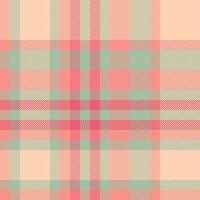 Seamless check tartan of texture textile with a background fabric pattern plaid. vector