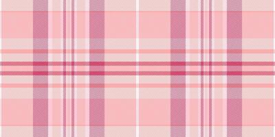 Square seamless background, canvas plaid texture check. Tablecloth pattern textile tartan fabric in red and light colors. vector