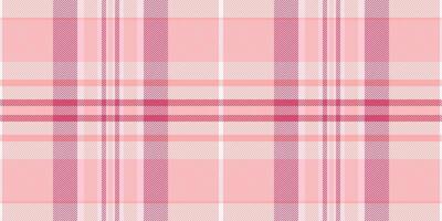 Square seamless background, canvas plaid texture check. Tablecloth pattern textile tartan fabric in red and light colors. vector