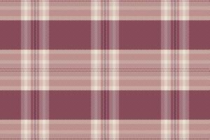 Classical check plaid, aesthetic fabric pattern seamless. Vogue textile background texture tartan in red and light colors. vector