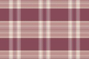 Classical check plaid, aesthetic fabric pattern seamless. Vogue textile background texture tartan in red and light colors. vector