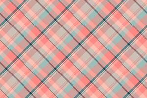 Manufacture tartan textile fabric, english pattern seamless check. Scottish texture background plaid in light and red colors. vector