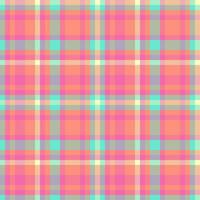 Seamless textile plaid of tartan pattern with a fabric background texture check. vector