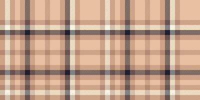 Event tartan plaid check, delicate background seamless. Pretty pattern textile fabric texture in orange and dark colors. vector