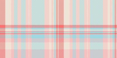 Worn textile texture plaid, november pattern fabric. Composition background tartan seamless check in light and red colors. vector