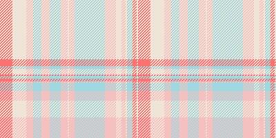 Worn textile texture plaid, november pattern fabric. Composition background tartan seamless check in light and red colors. vector