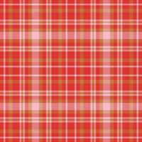 Plaid seamless pattern in red. Check fabric texture. textile print. vector