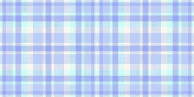 Quality texture plaid background, age fabric seamless check. Foot textile tartan pattern in light and blue colors. vector