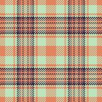 Textile plaid pattern of check fabric with a seamless texture background tartan. vector