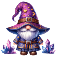 mystique sorcier gnome illustration. png