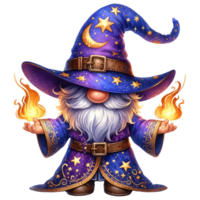 mystique sorcier gnome illustration. png