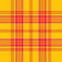 Plaid check pattern. Seamless fabric texture. Tartan textile print. vector