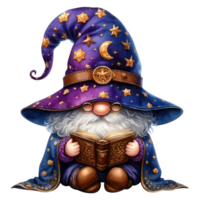 mystique sorcier gnome illustration. png