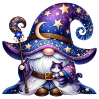 Mystical Wizard Gnome llustration. png