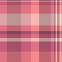 Neat fabric seamless tartan, designer check textile plaid. Perfect background pattern texture in red and light colors. vector