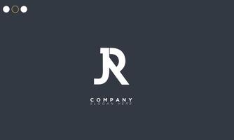 JR Alphabet letters Initials Monogram logo RJ, J and R vector