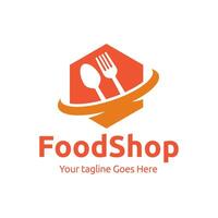 Fresh Food Shopping Logo design template. logo concept for shop , supermarket or supermall. vector