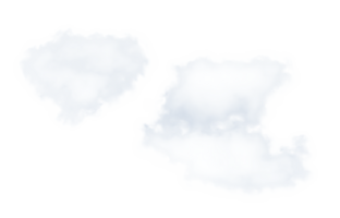 Weiß flauschige Wolken isoliert, abstrakt Sanft Single Nebel oder Dunst, illustrati von Natur Elemente zum Landschaft Design png