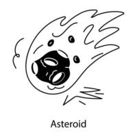 Trendy Asteroid Concepts vector