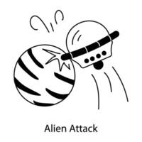 Trendy Alien Attack vector