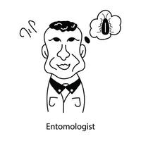 Trendy Entomologist Concepts vector