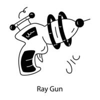 Trendy Ray Gun vector