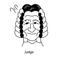 Trendy Judge Concepts vector