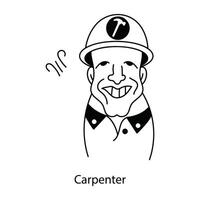 Trendy Carpenter Concepts vector