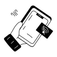 Trendy No Wifi vector