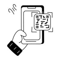 Trendy QR Scanner vector