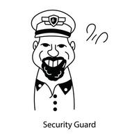 Trendy Security Guard vector