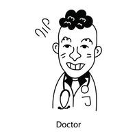 Trendy Doctor Concepts vector