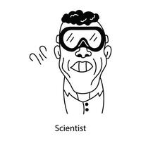 Trendy Scientist Concepts vector