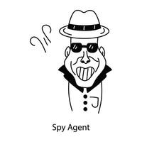 Trendy Spy Agent vector