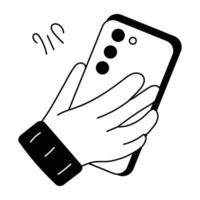 Trendy Handheld Device vector