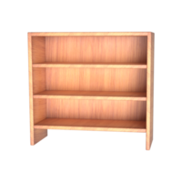 3D Shelf shoes. Shelves closet realistic wooden shoe rack, png