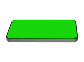 3D Realistic Mobile phone with green screen, cellphone for mock design. png