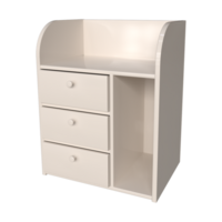 réaliste chevet cabinet pour intérieur pièce conception. png