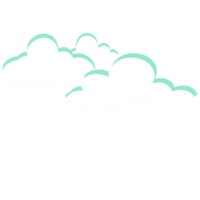 Clouds floating in the sky in the world png
