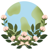 Flowers and earth png