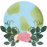 Flowers and earth png