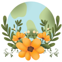 Flowers and earth png